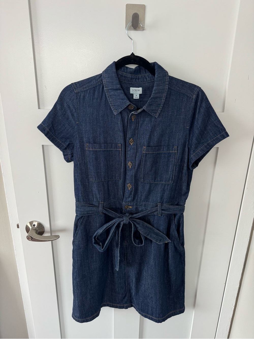 J. Crew Dark Indigo Denim Dress